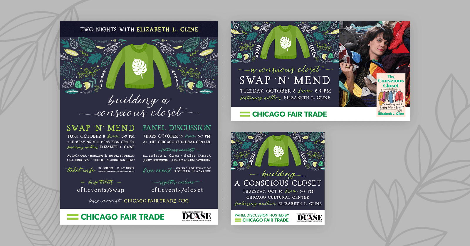 Illustrated loterìa cards featuring fair trade principles and values, as well as a few nods to Chicago's history